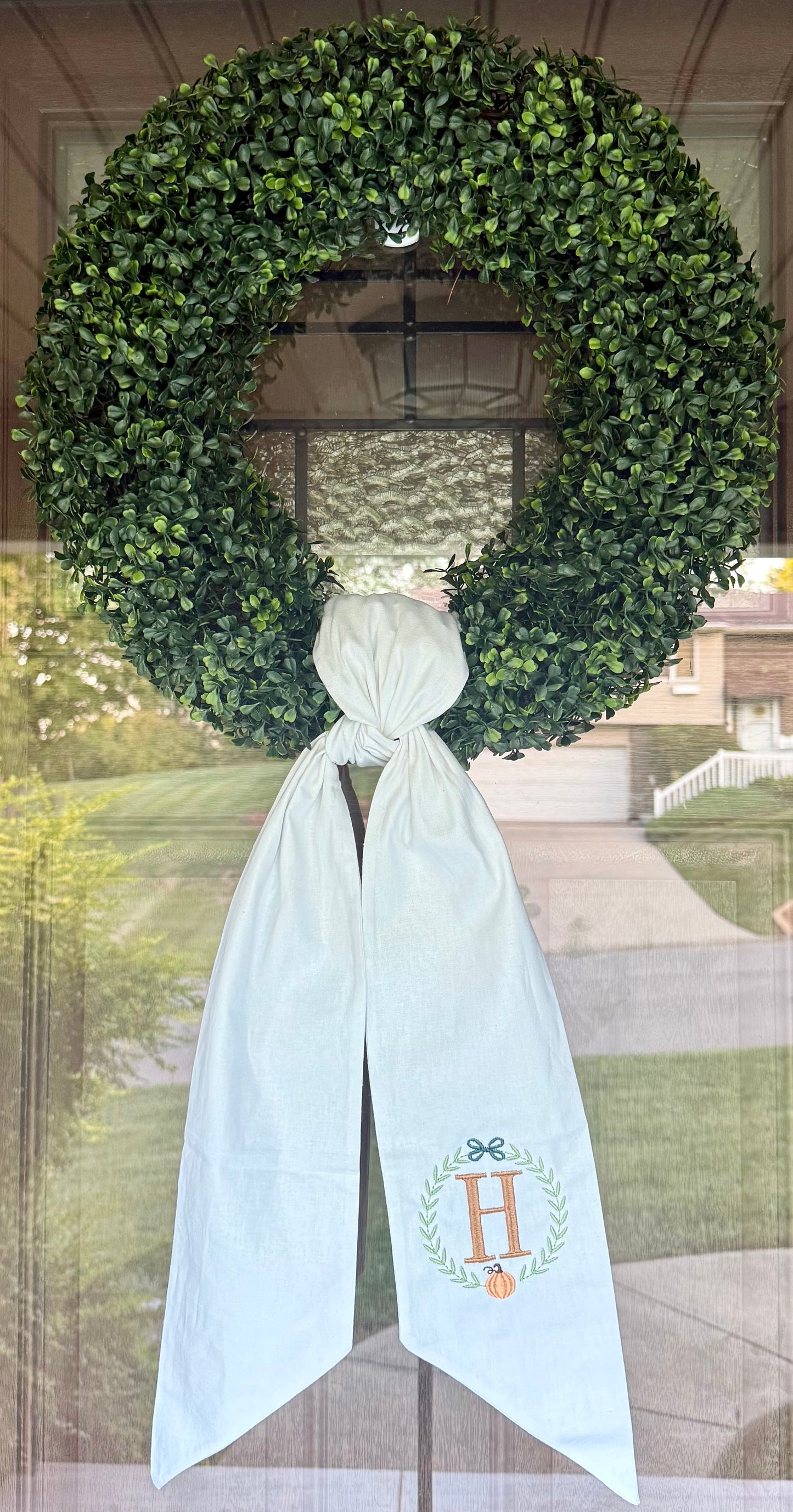 Fall Wreath Sash
