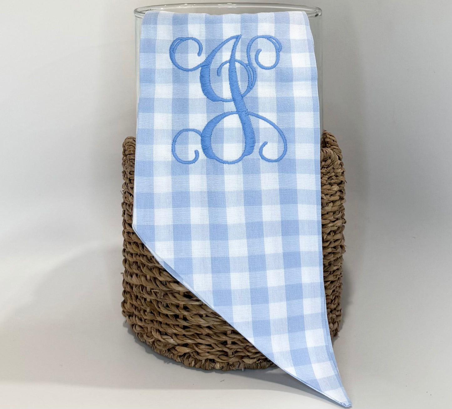 Monogrammed Wreath Sash