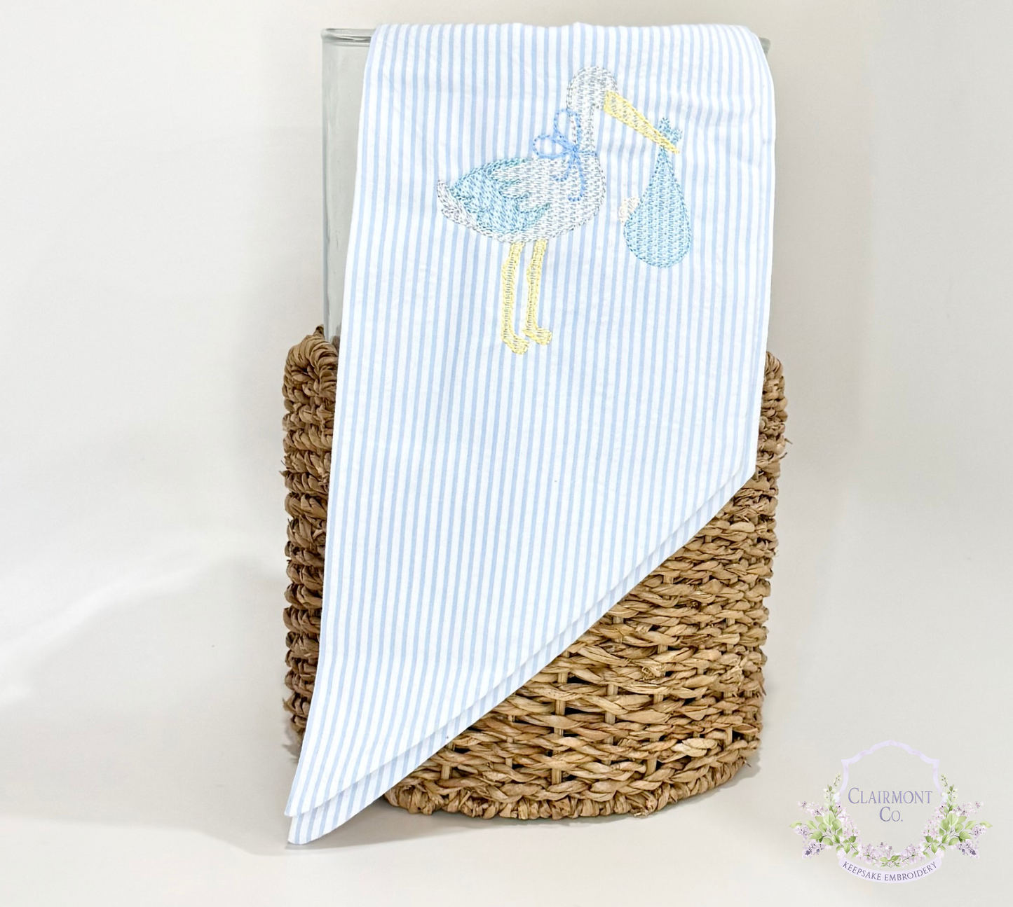 Baby Announcement Wreath Sash